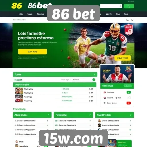 Interface do usuário do site 86 bet é intuitiva